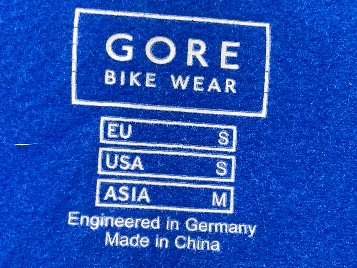 HS523 ゴアバイクウェア GORE BIKE WEAR 長袖 サイクルジャケット 青 M 裏起毛