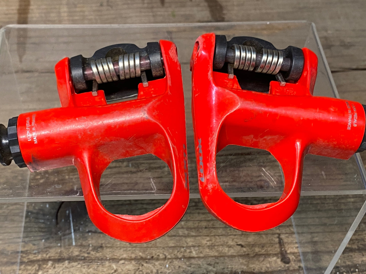 IY648 ルック LOOK KEO CARBON ビンディングペダル 赤