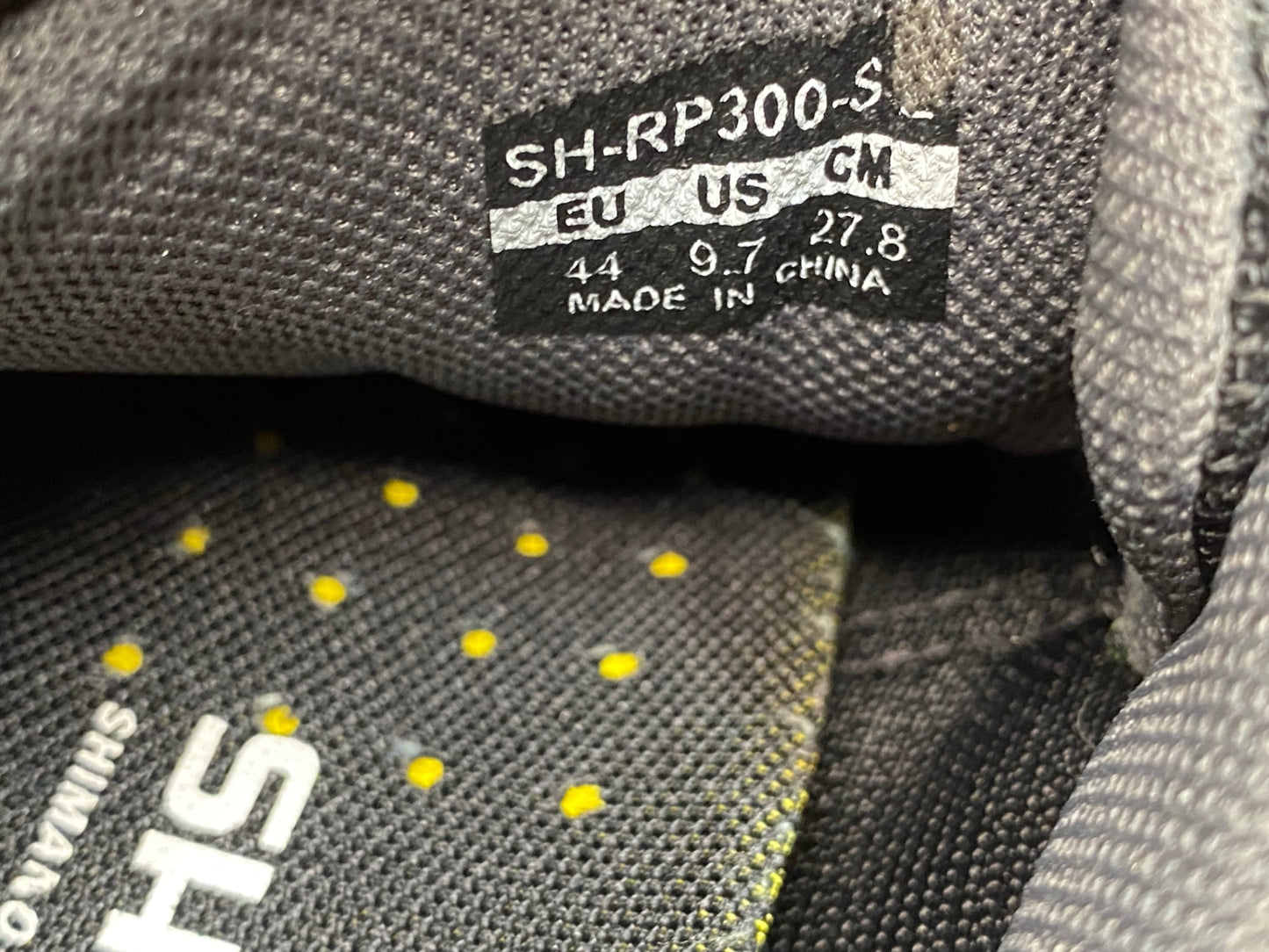 IZ520 シマノ SHIMANO RP3 SH-RP300-S ビンディングシューズ EU44 黒 3穴