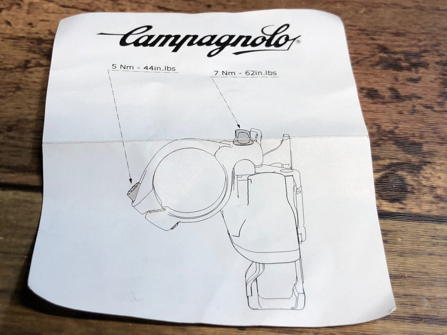 HR862 カンパニョーロ Campagnolo レコード RECORD EPS用 Fメカクランプ DC12-RE5B Φ35mm 未使用品