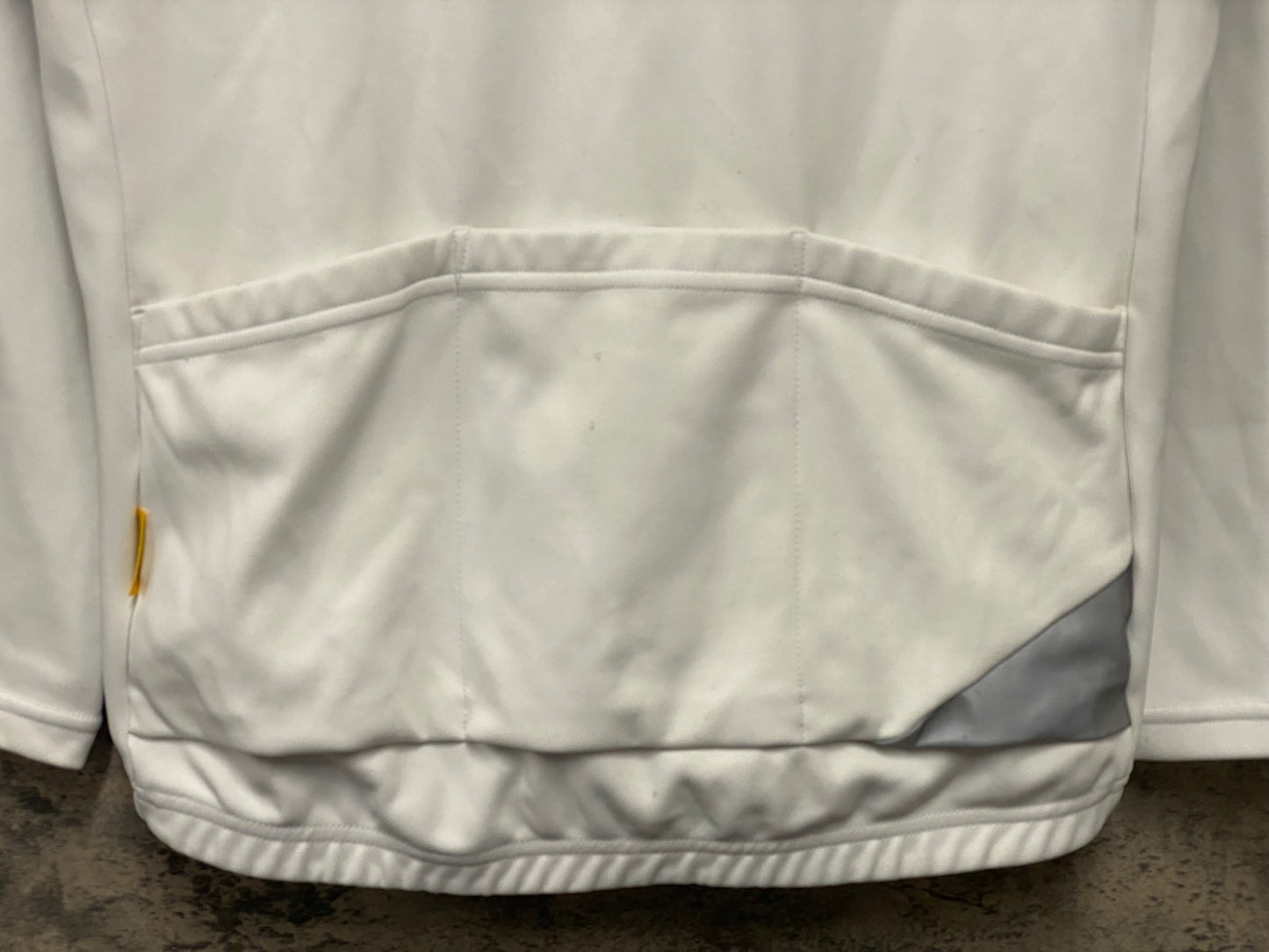 IZ891 パールイズミ PEARL iZUMi 長袖 サイクルジャケット 白 M 裏起毛 ※汚れ