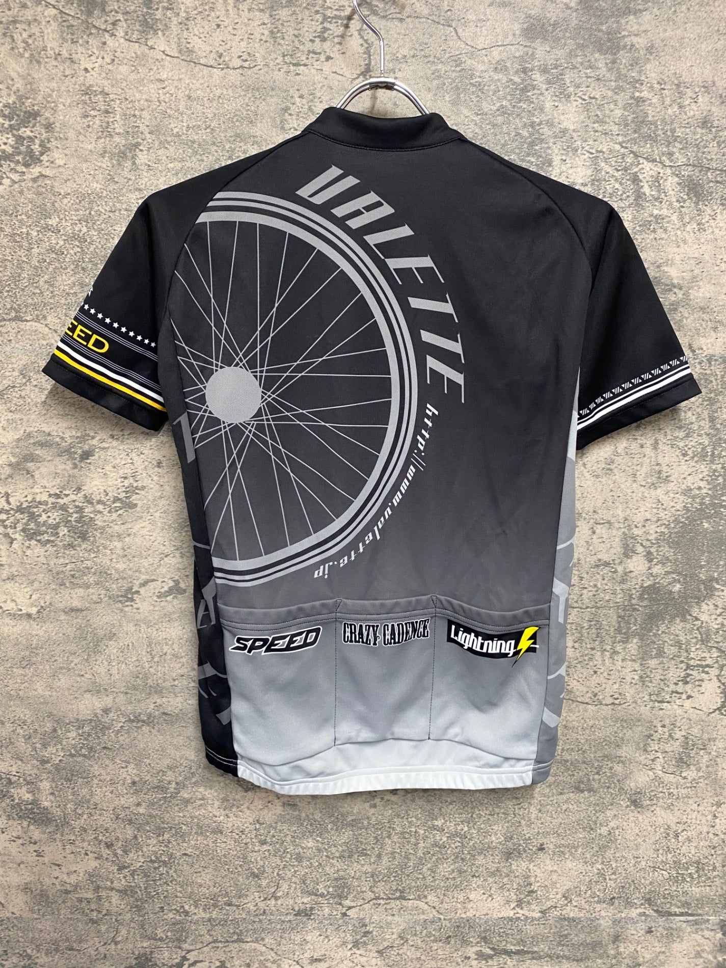 JD270 バレット VALETTE 半袖 サイクルジャージ 黒 グレー S