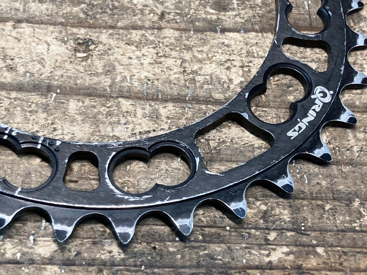 IV266 ローター ROTOR Q-RINGS 34T BCD110mm 5アーム ※歯の消耗あり