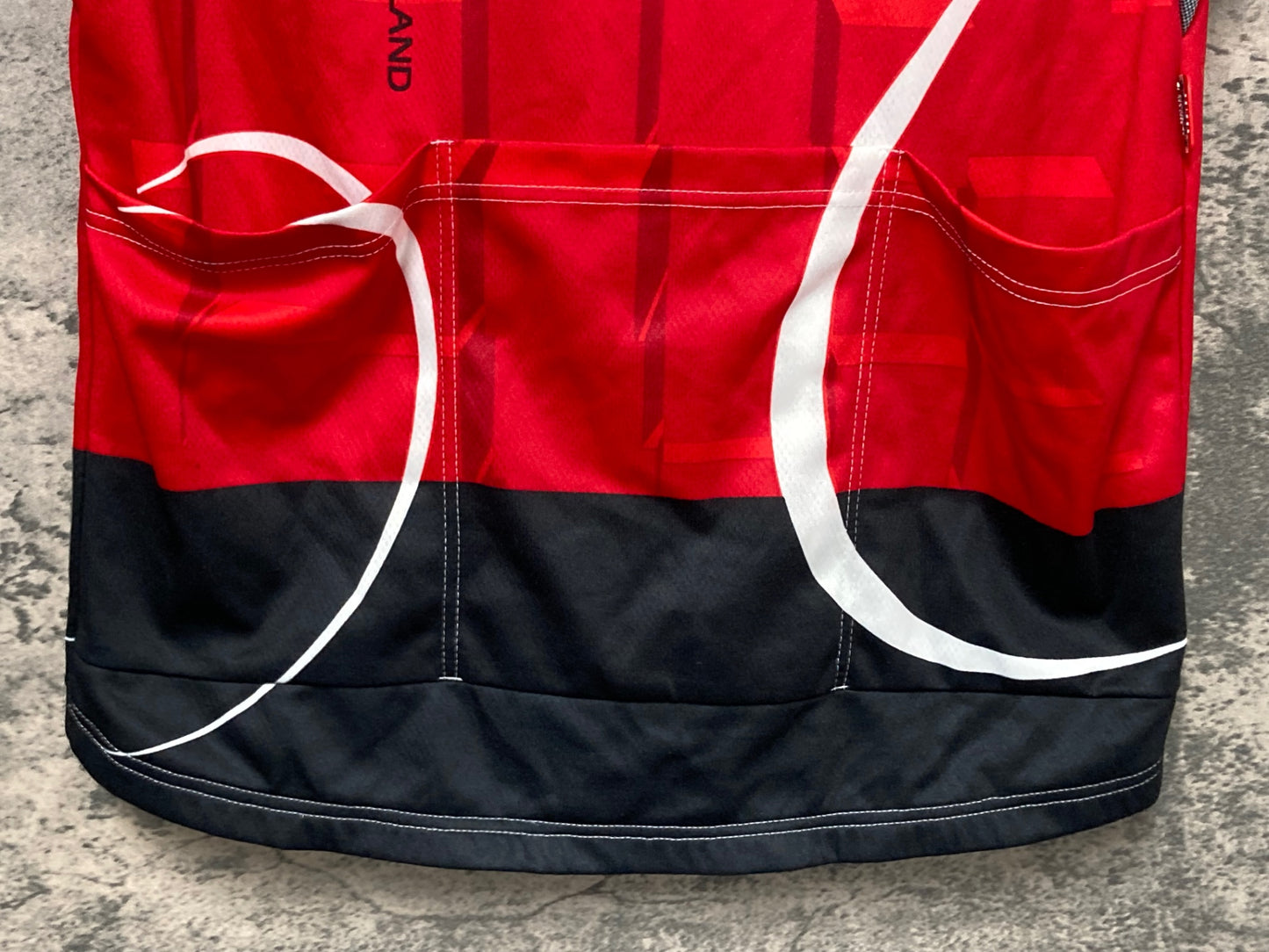 IW717 アソス assos 半袖 サイクルジャージ 白 赤 M