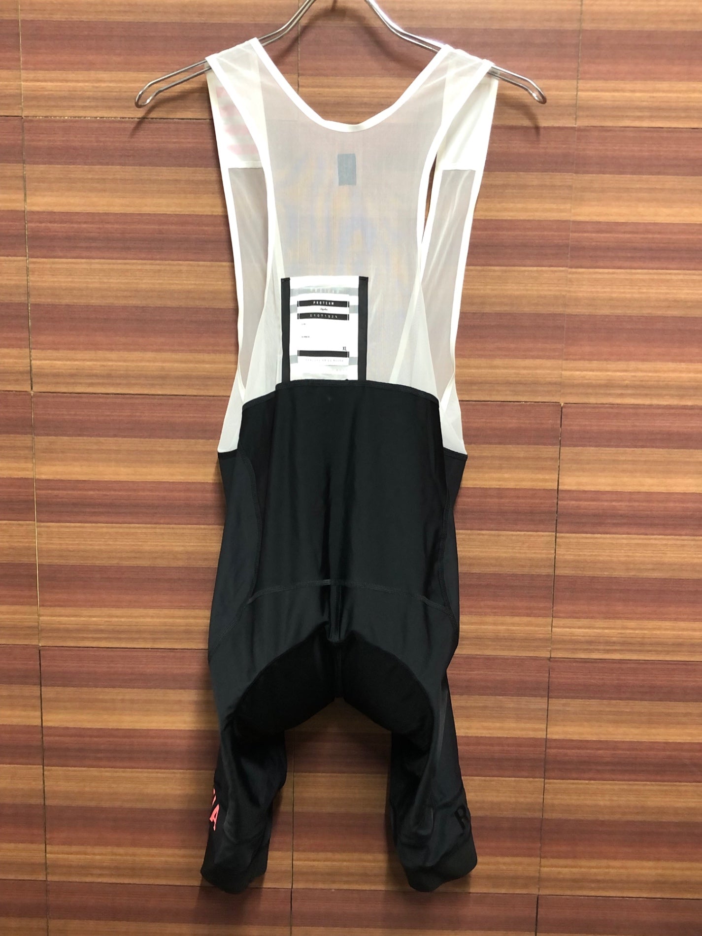 HZ943 ラファ Rapha PRO TEAM LIGHTWEIGHT BIB SHORTS ビブショーツ 黒/ピンク/白 XL