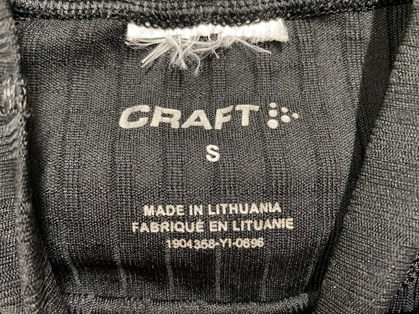 IP785 クラフト CRAFT 長袖べースレイヤー 黒 S