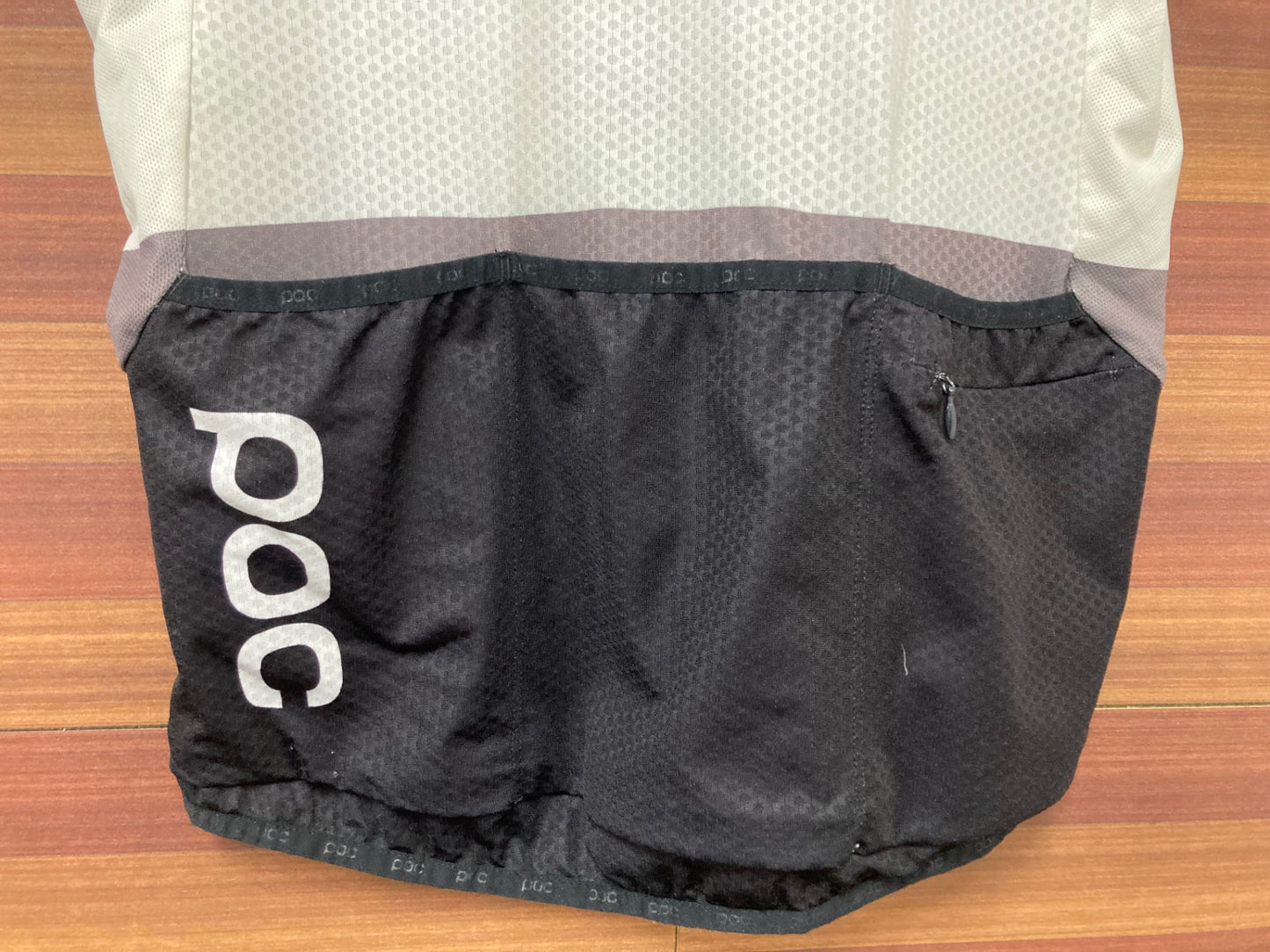 IN883 ポック POC 半袖 サイクルジャージ グレー 黒 M