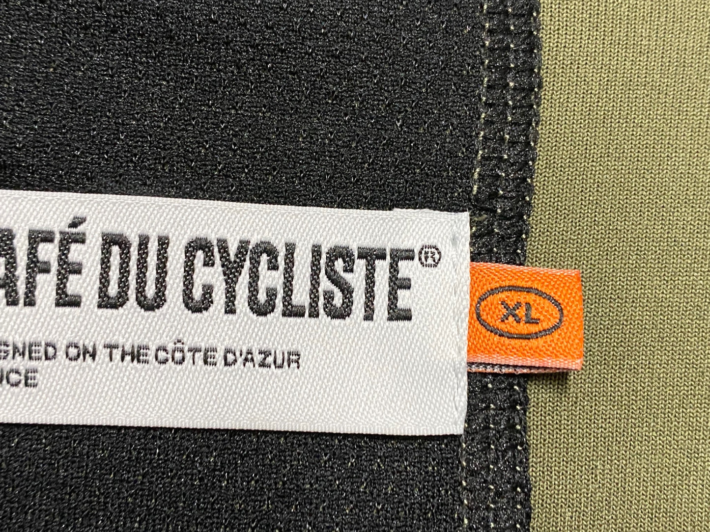 IU749 カフェドシクリステ Cafe du Cycliste AUDAX Ingrid 長袖 フード サイクルジャージ モスグリーン XL