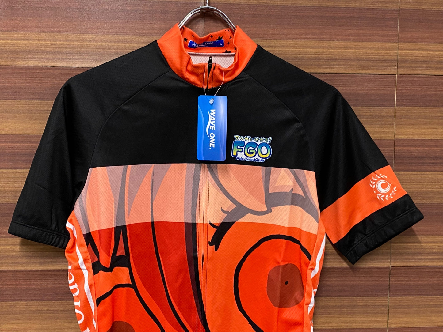 IS001 ウエイブワン WAVE ONE 半袖 サイクルジャージ オレンジ L Fate/Grand Order マンガで分かるFGO