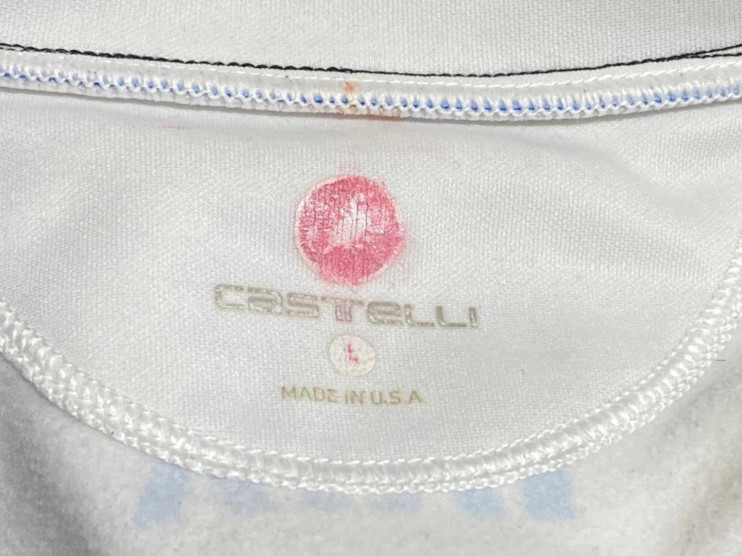 IR860 カステリ CASTELLI GARMIN サイクルジャケット ブラック ホワイト L 裏起毛