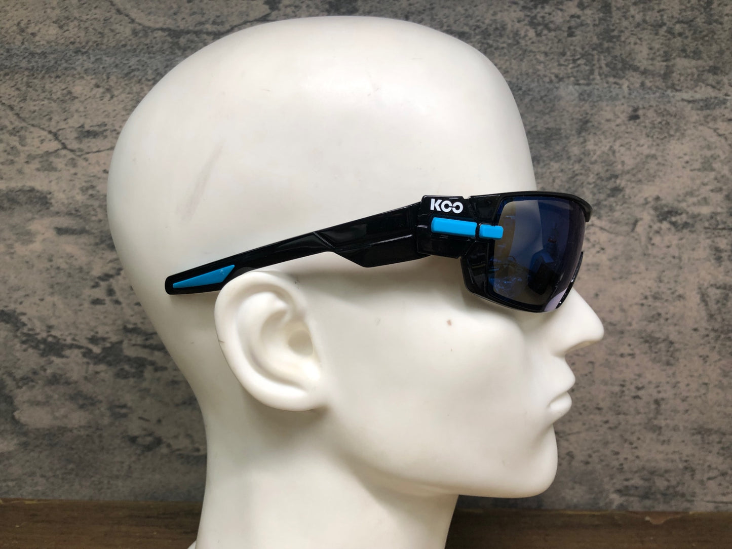 JB340 カスク KASK クー KOO OPEN サングラス アイウェア 黒 青 クリアレンズ付属