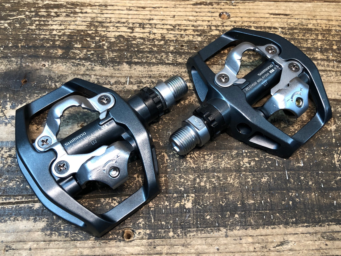 IW054 シマノ SHIMANO PD-EH500 ビンディングペダル SPD 片面フラット