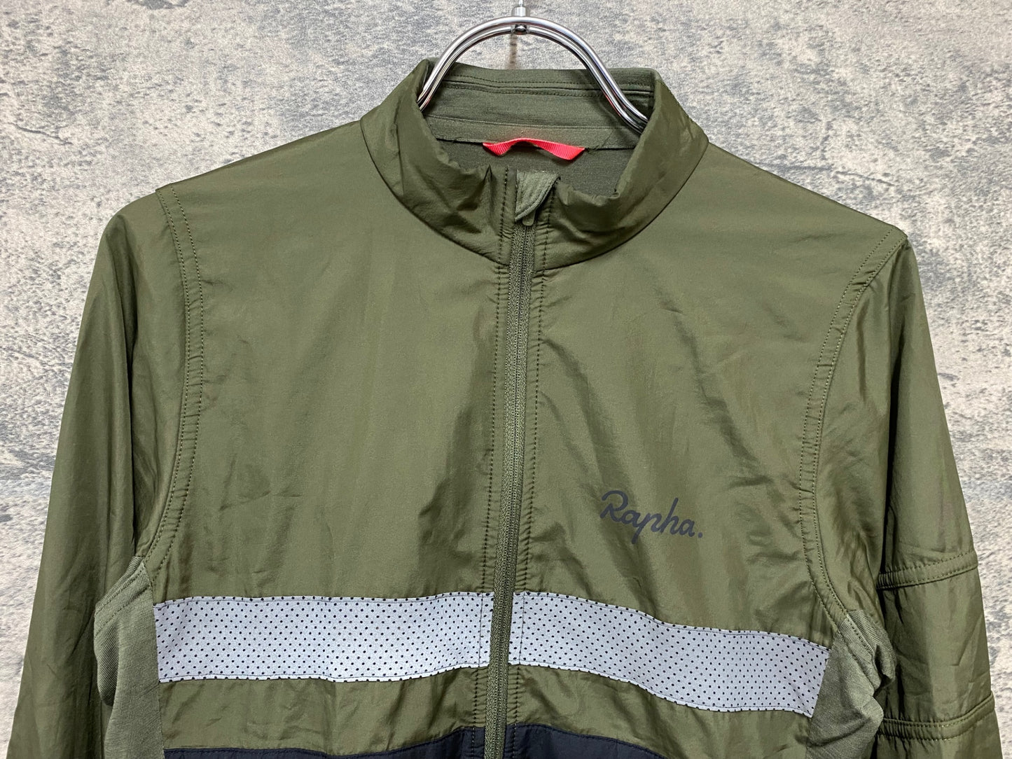 IZ697 ラファ Rapha BREVET LONG SLEEVE WINDBLOCK JERSEY 長袖 サイクルジャージ 緑 XS