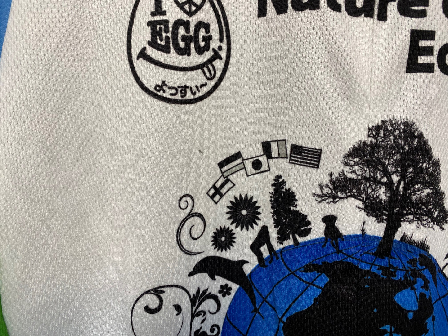 IW123 ルイガノ LOUIS GARNEAU 半袖 サイクルジャージ 白 総柄 S