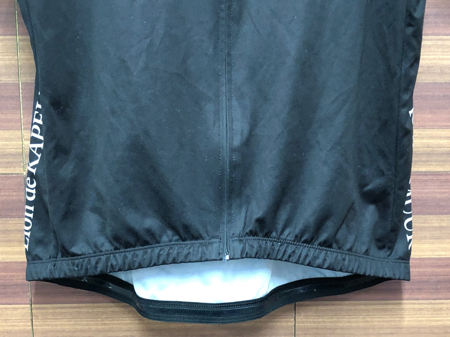 IS303 リオンドカペルミュール Lion de KAPELMUUR 半袖 サイクルジャージ 黒 ※サイズ不明