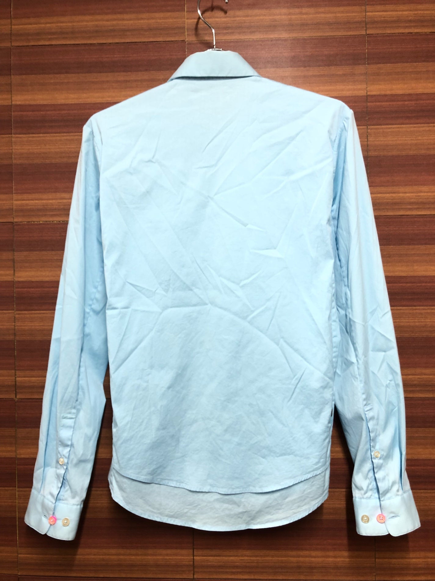 IF298 ラファ Rapha POPLIN SHIRT 長袖 シャツ 水色 XS