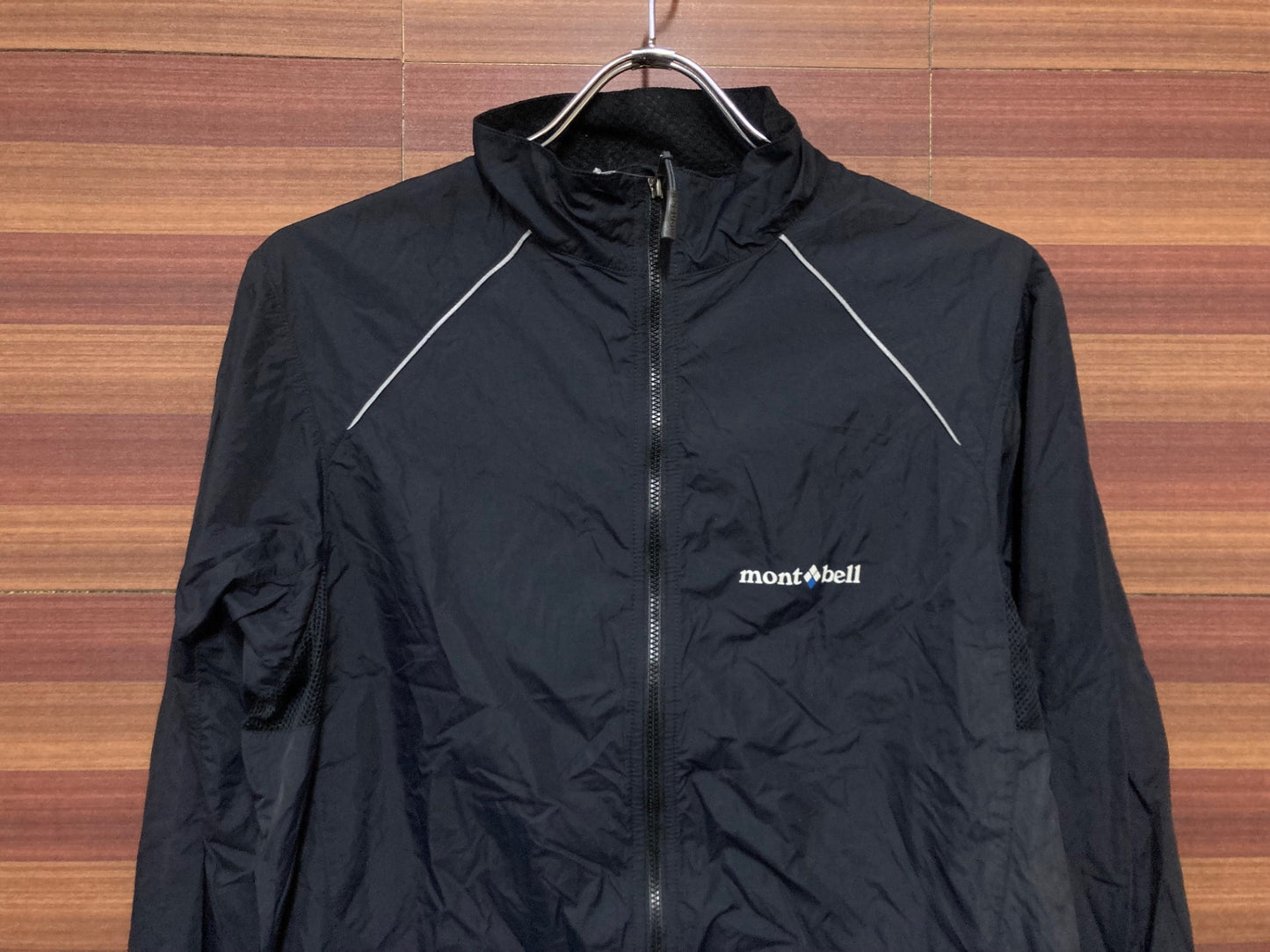 IK910 モンベル mont-bell 長袖 ウィンドブレーカー 黒 L