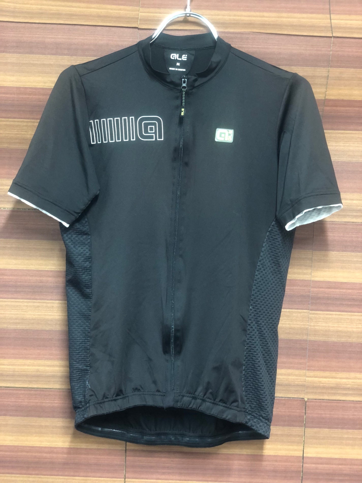 IN394 アレ ALE 半袖 サイクルジャージ 黒 M 日焼け