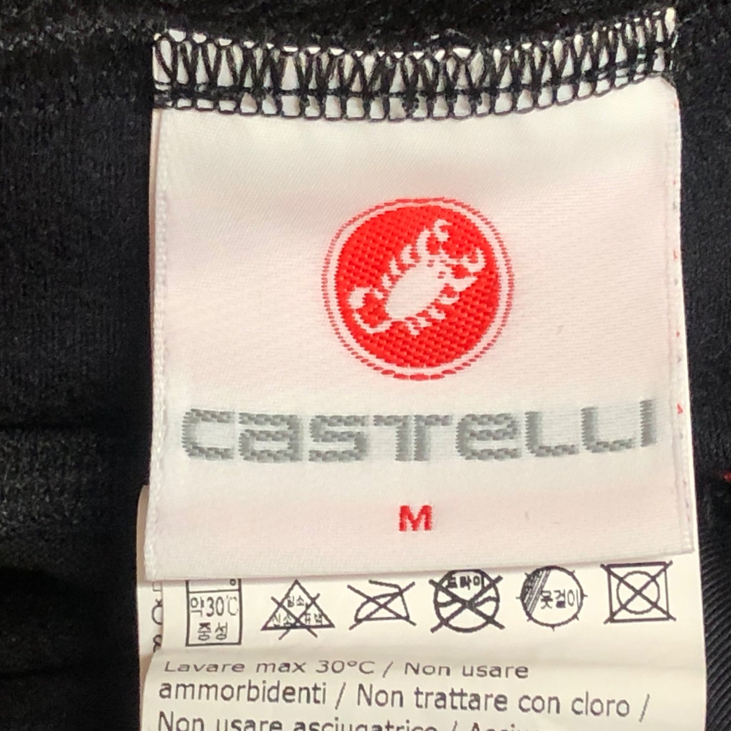 IM430 カステリ CASTELLI ビブタイツ NANO FLEX 裏起毛 黒 M