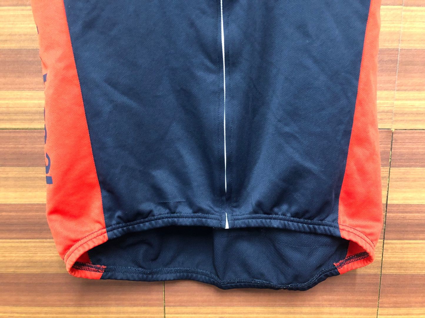 IM212 ルコックスポルティフ le coq sportif 半袖 サイクルジャージ 紺 赤 O