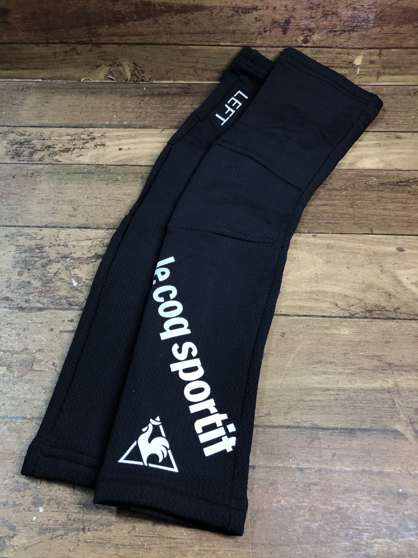 HX366 ルコックスポルティフ le coq sportif アームウォーマー黒 L 裏起毛