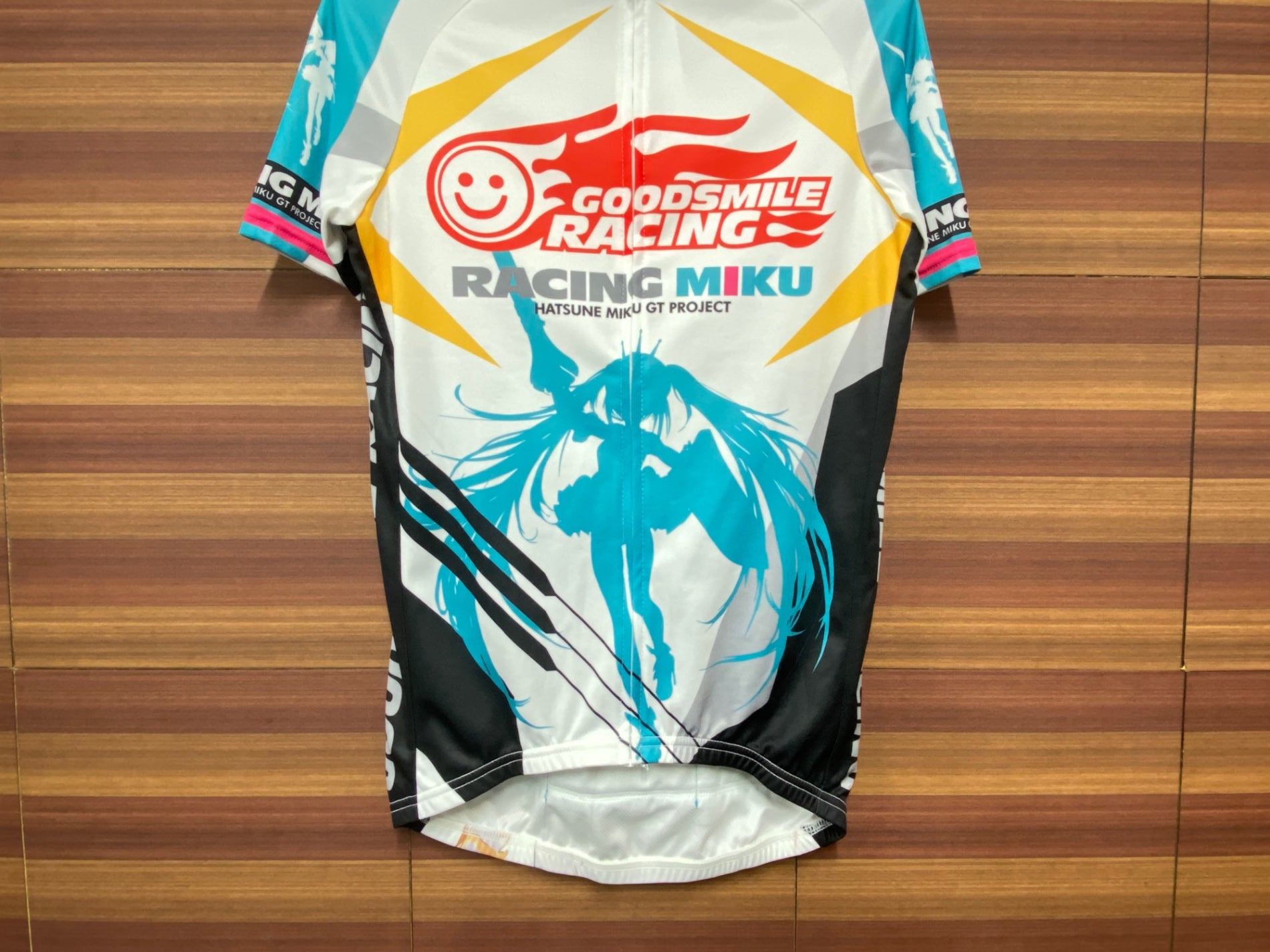 IK088 GSR Gear 半袖 サイクルジャージ 白 黒 水 M RACING MIKU 2015Ver. 痛ジャージ – BICI AMORE  EQ STORE