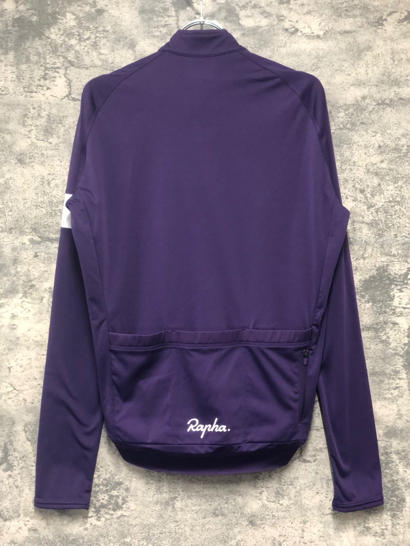 IY241 ラファ Rapha CORE LONG SLEEVE JERSEY 長袖 サイクルジャージ 紫 M 裏起毛