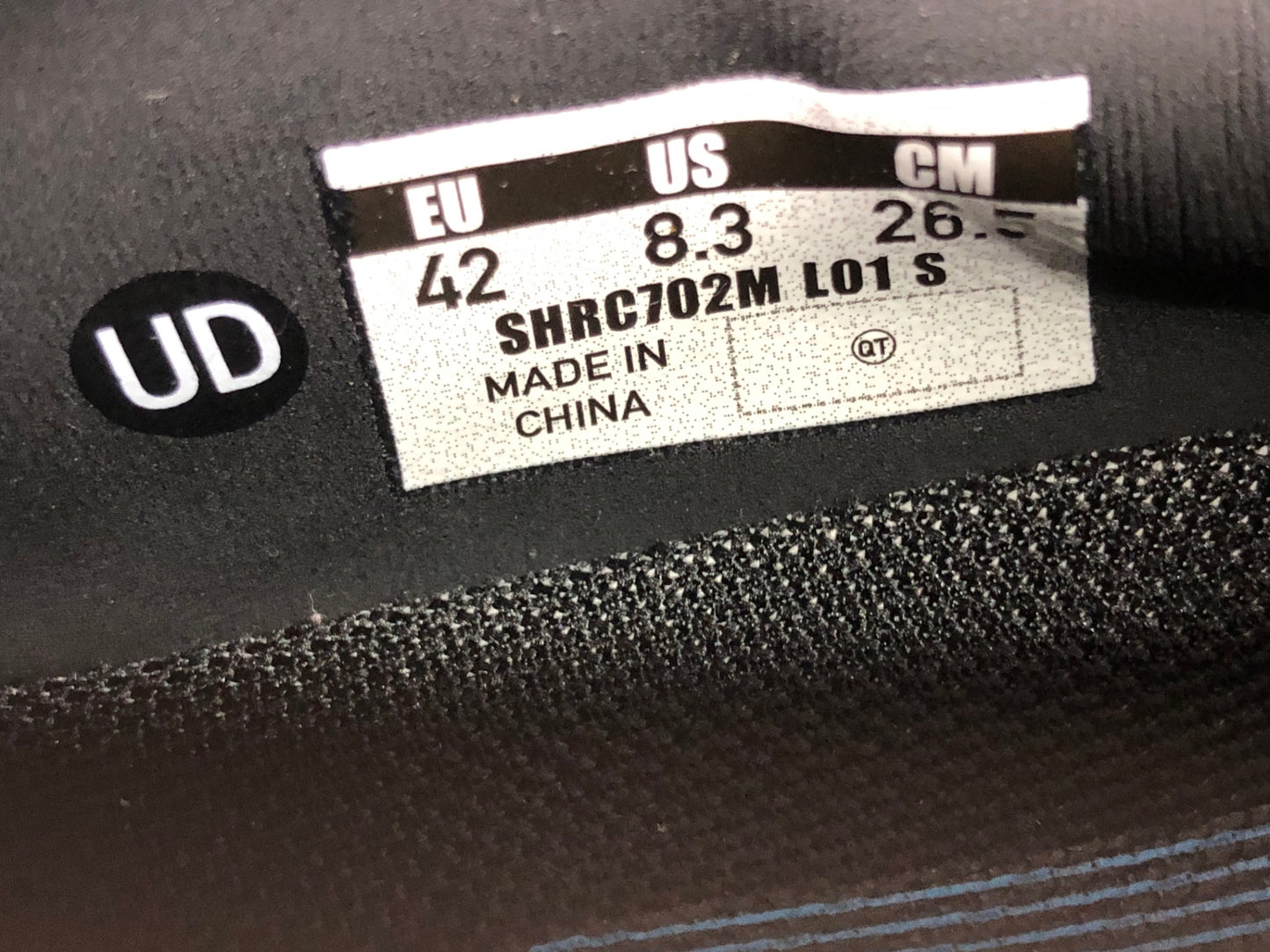 IT924 シマノ SHIMANO RC7 SH-RC702M ビンディングシューズ 黒 シルバー EU42