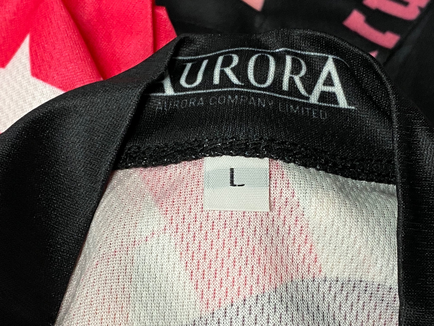 IS009 アウローラ AURORA 半袖 サイクルジャージ  白 ピンク L まろに☆えーる 春崎野乃花Ver.
