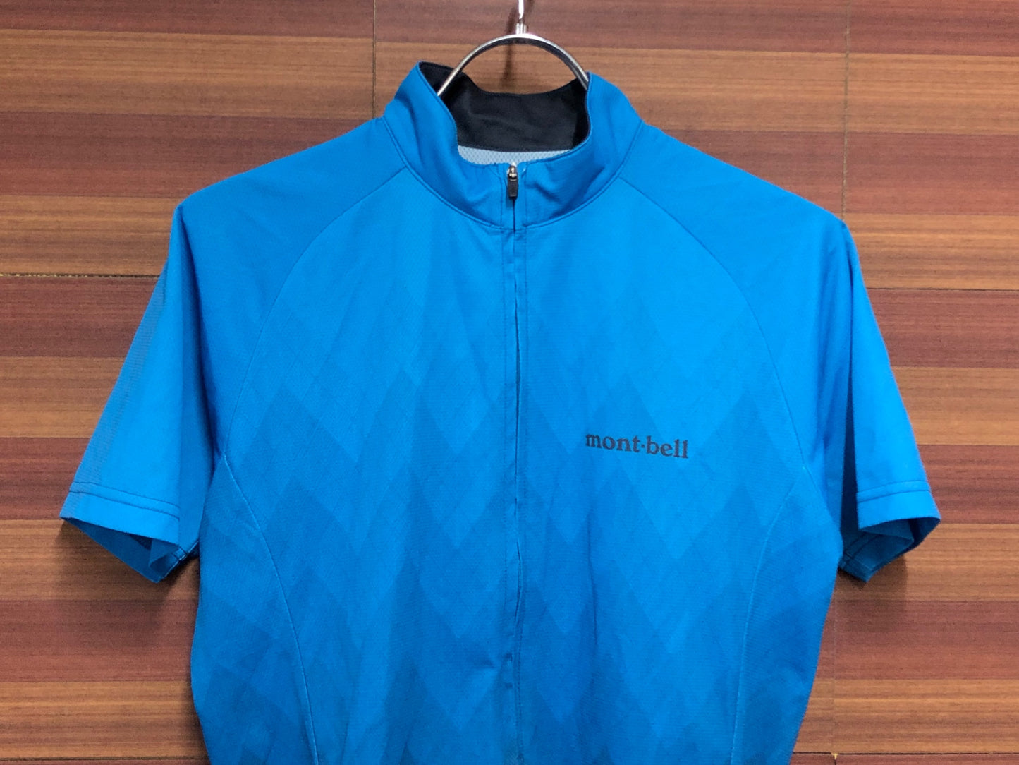 IP111 モンベル mont-bell 半袖 サイクルジャージ 水色 紺 M