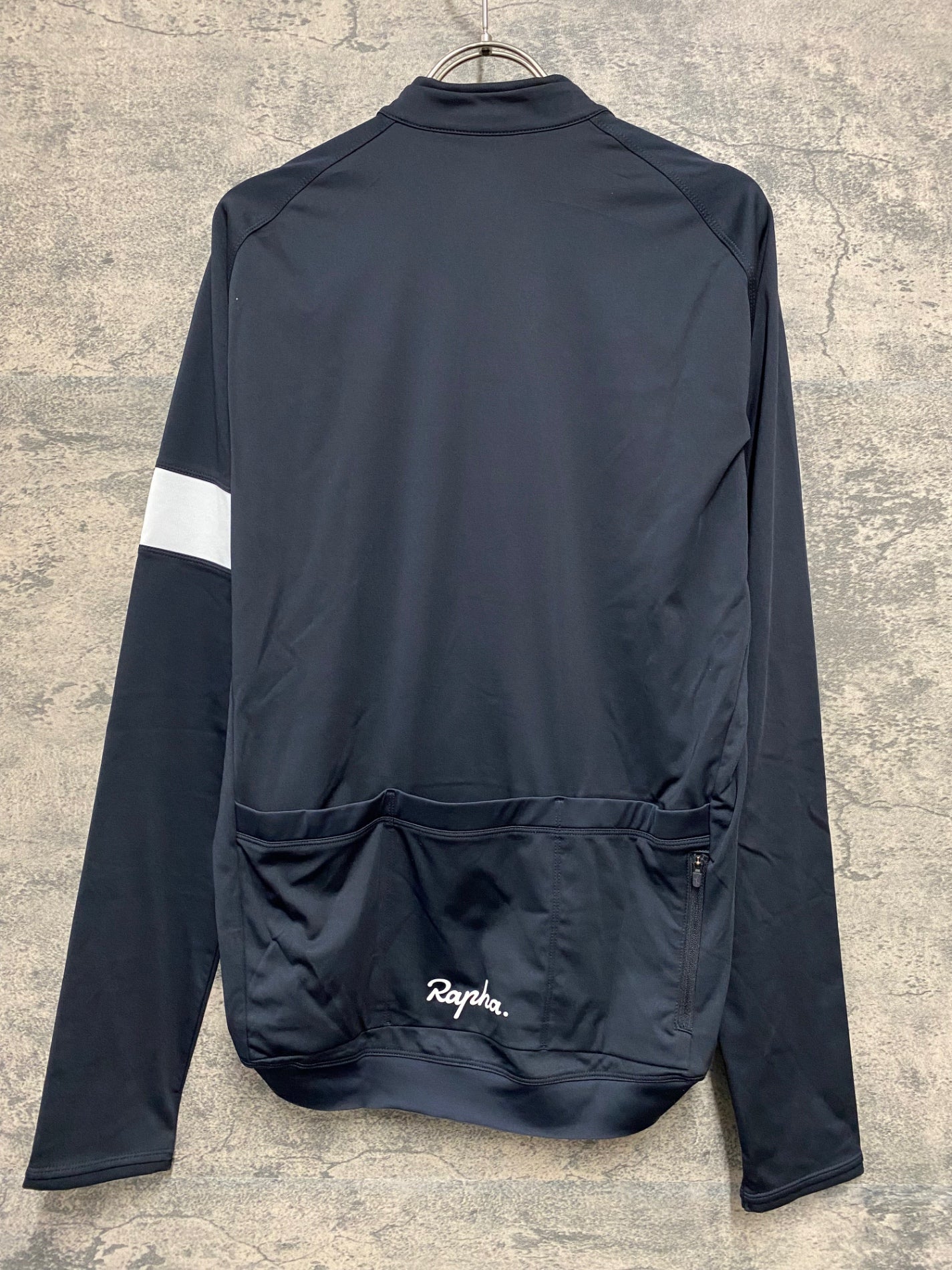 JB037 ラファ Rapha CORE LONG SLEEVE JERSEY 長袖 サイクルジャージ 黒 L 裏起毛