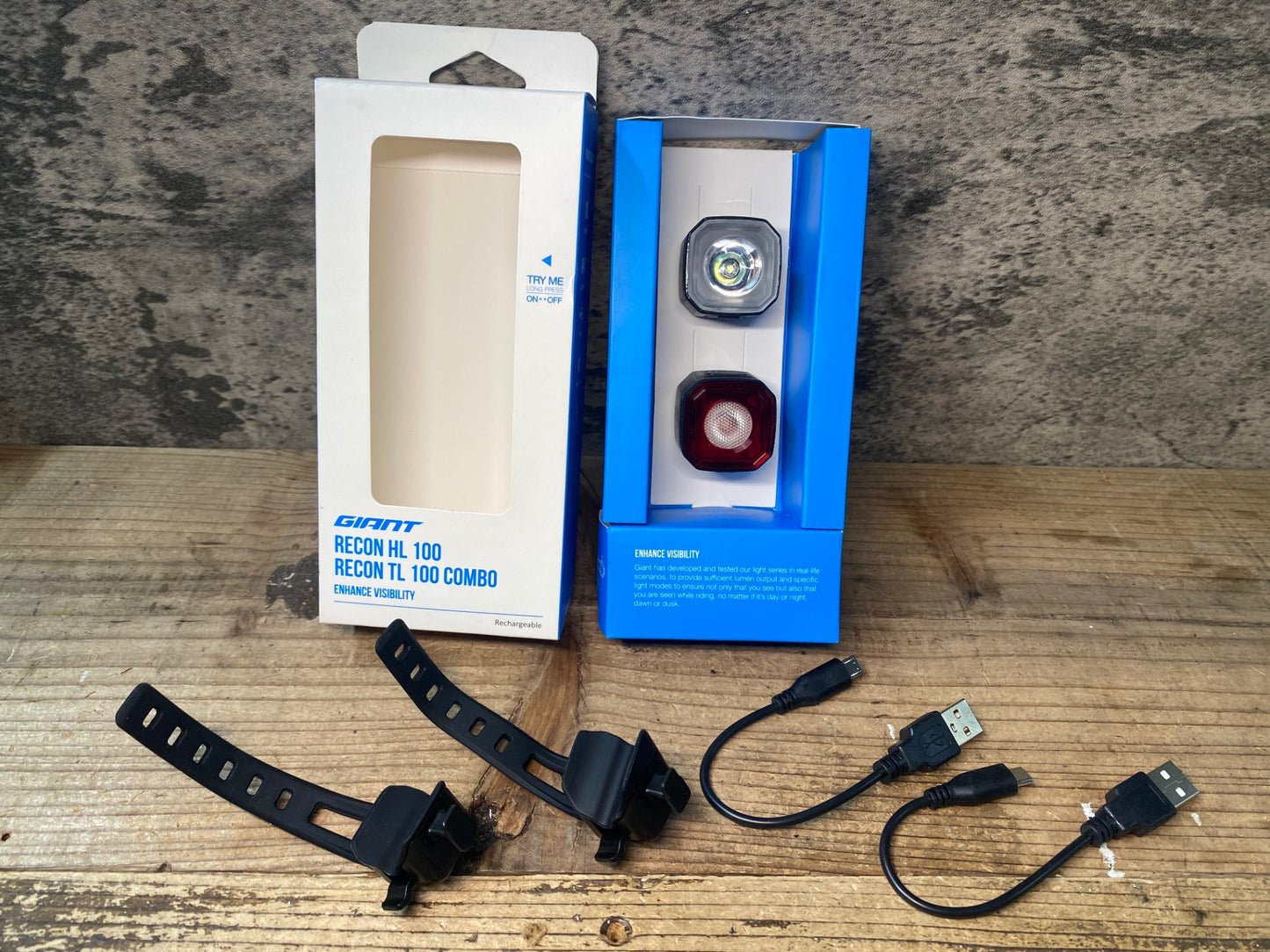 IV768 ジャイアント GIANT RECON HL100 RECON TL 100 COMBO フロント リア ライトセット