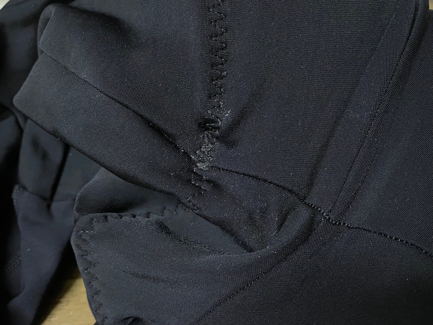 IW198 カフェドシクリステ ビブタイツ 裏起毛 黒 Lサイズ