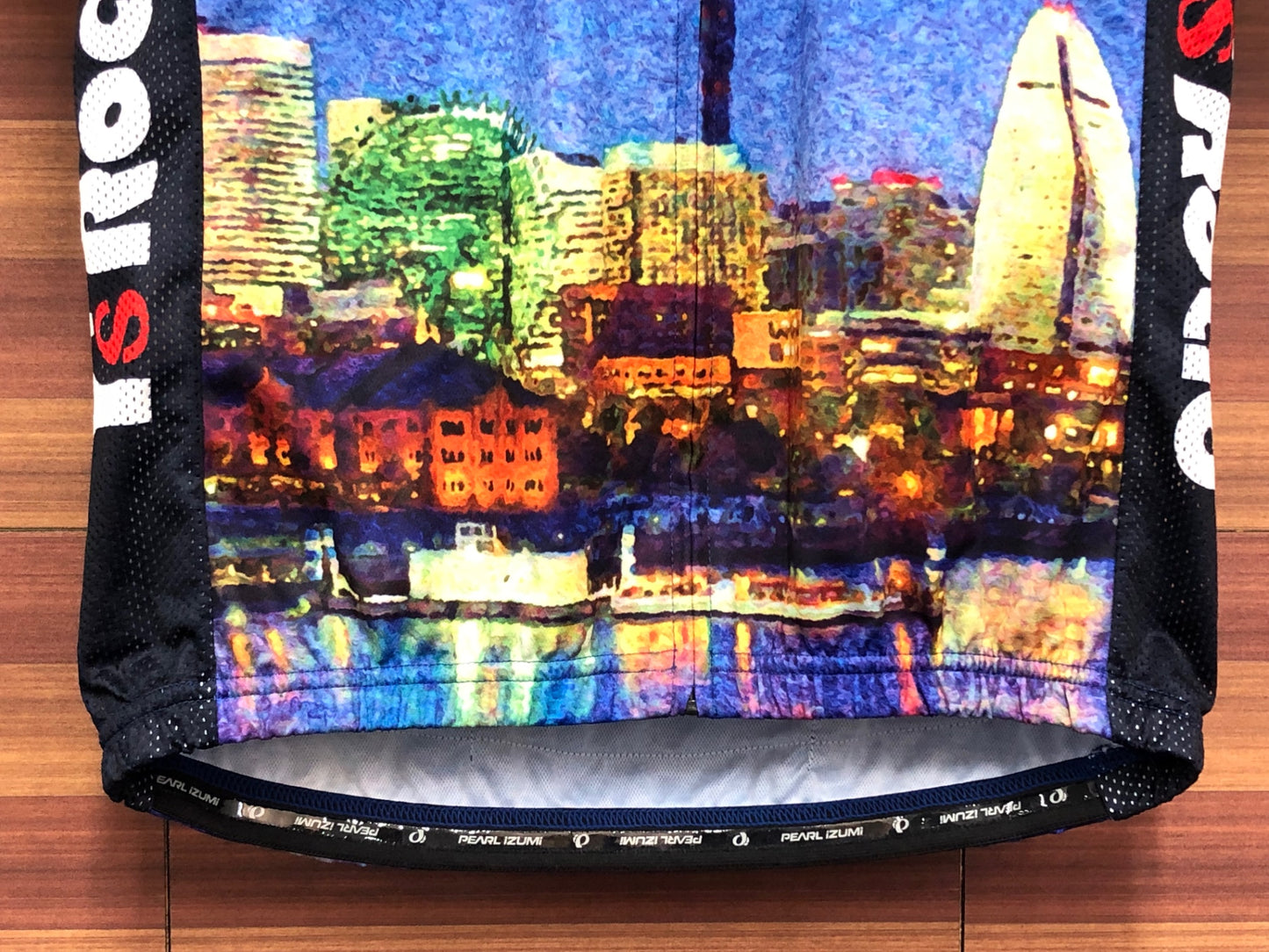 IR545 パールイズミ PEARL iZUMi 半袖 サイクルジャージ 黒 青 L