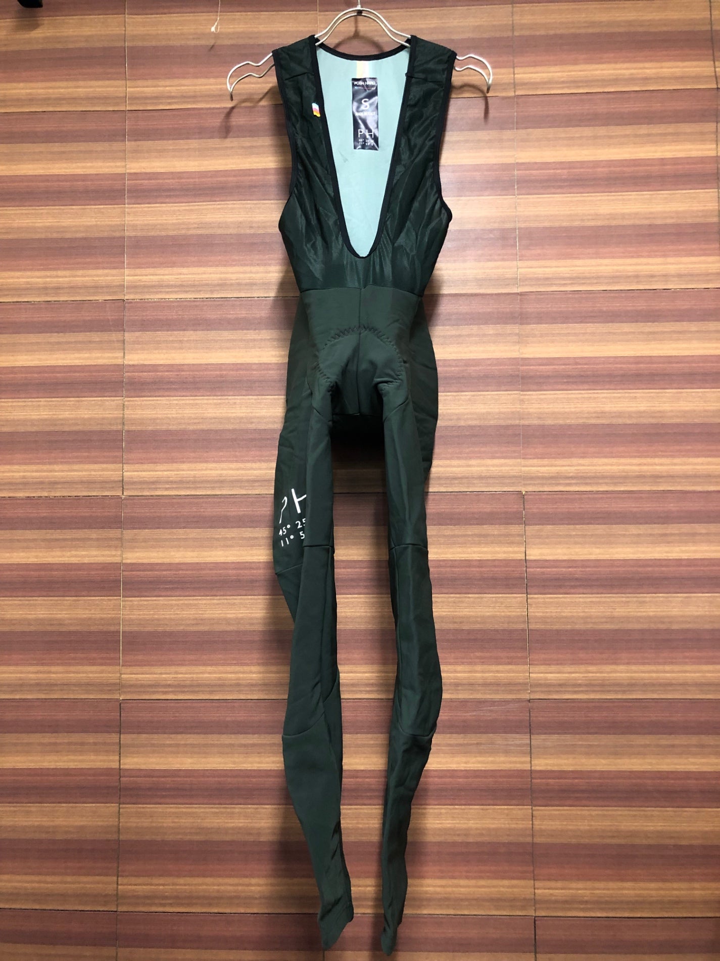 IO589 プッシュハード PUSH HARD ビブタイツ 深緑 S