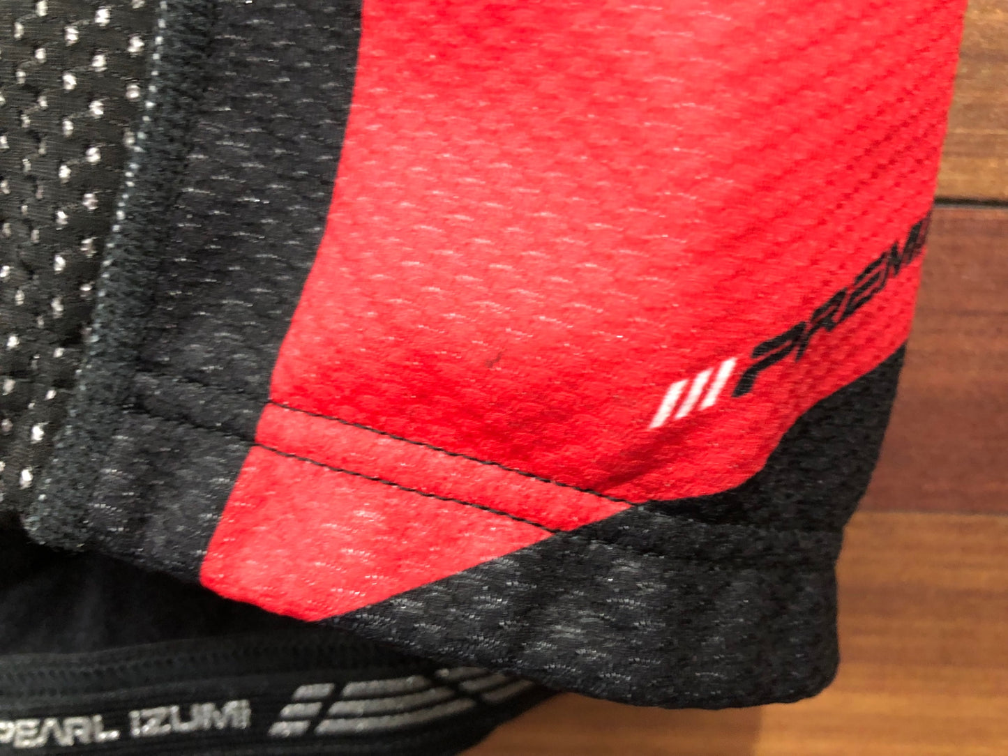 IC762 パールイズミ PEARL iZUMi 長袖サイクルジャケット 黒 赤 S 裏起毛 ※匂い