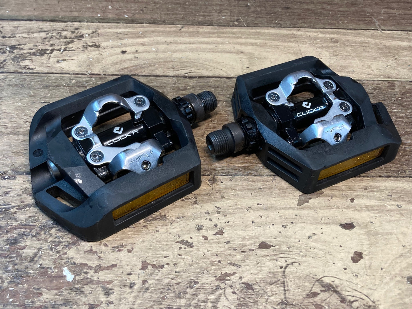 IM485 シマノ SHIMANO CLICK'R PD-T421 ビンディングペダル 黒 SPD