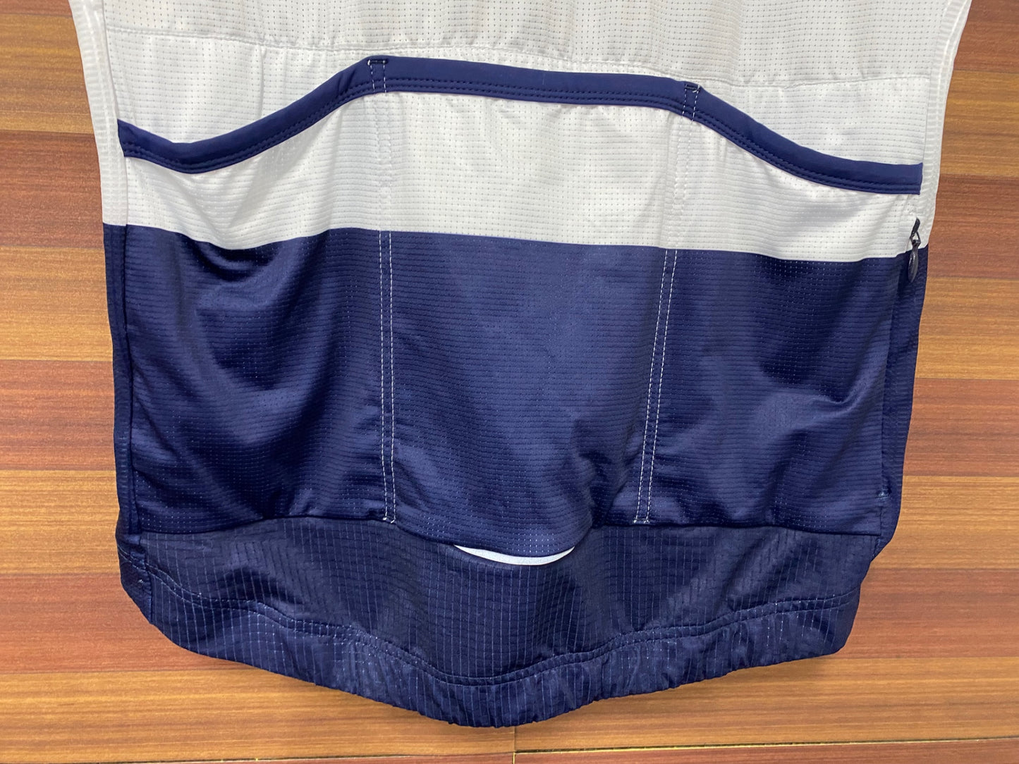 IO567 カフェドシクリステ CAFE DU CYCLISTE 半袖 サイクルジャージ 白紺 ボーダー XXL