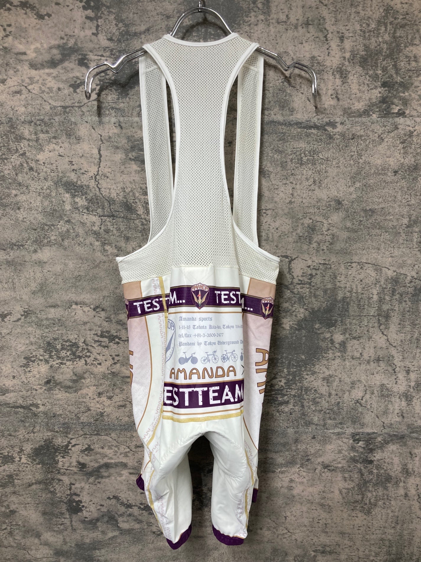 IY625 パンダーニ Pandani ビブショーツ 白 L