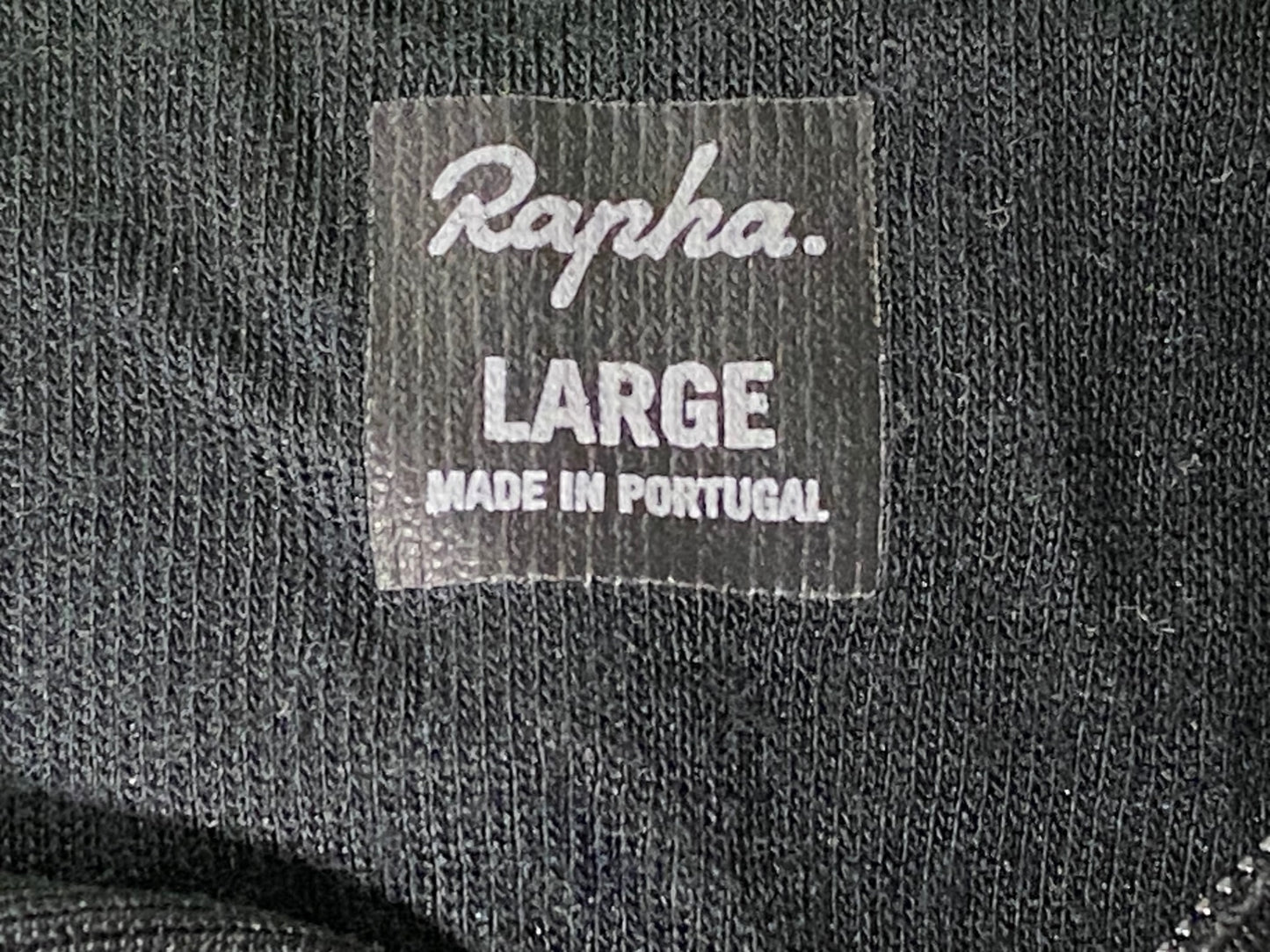 IN613 ラファ Rapha CLUB JERSEY 半袖 サイクルジャージ グレー 黒 黄緑 L ※ほつれ