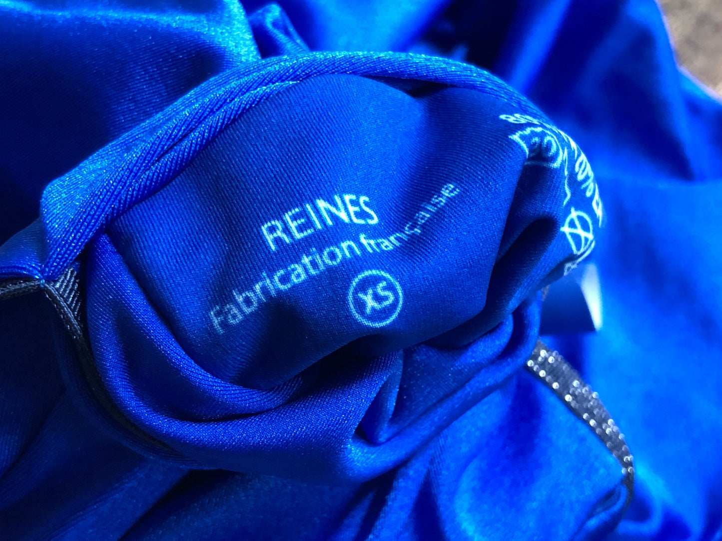 IR074 REINES 半袖 サイクルジャージ 青 レディース XS