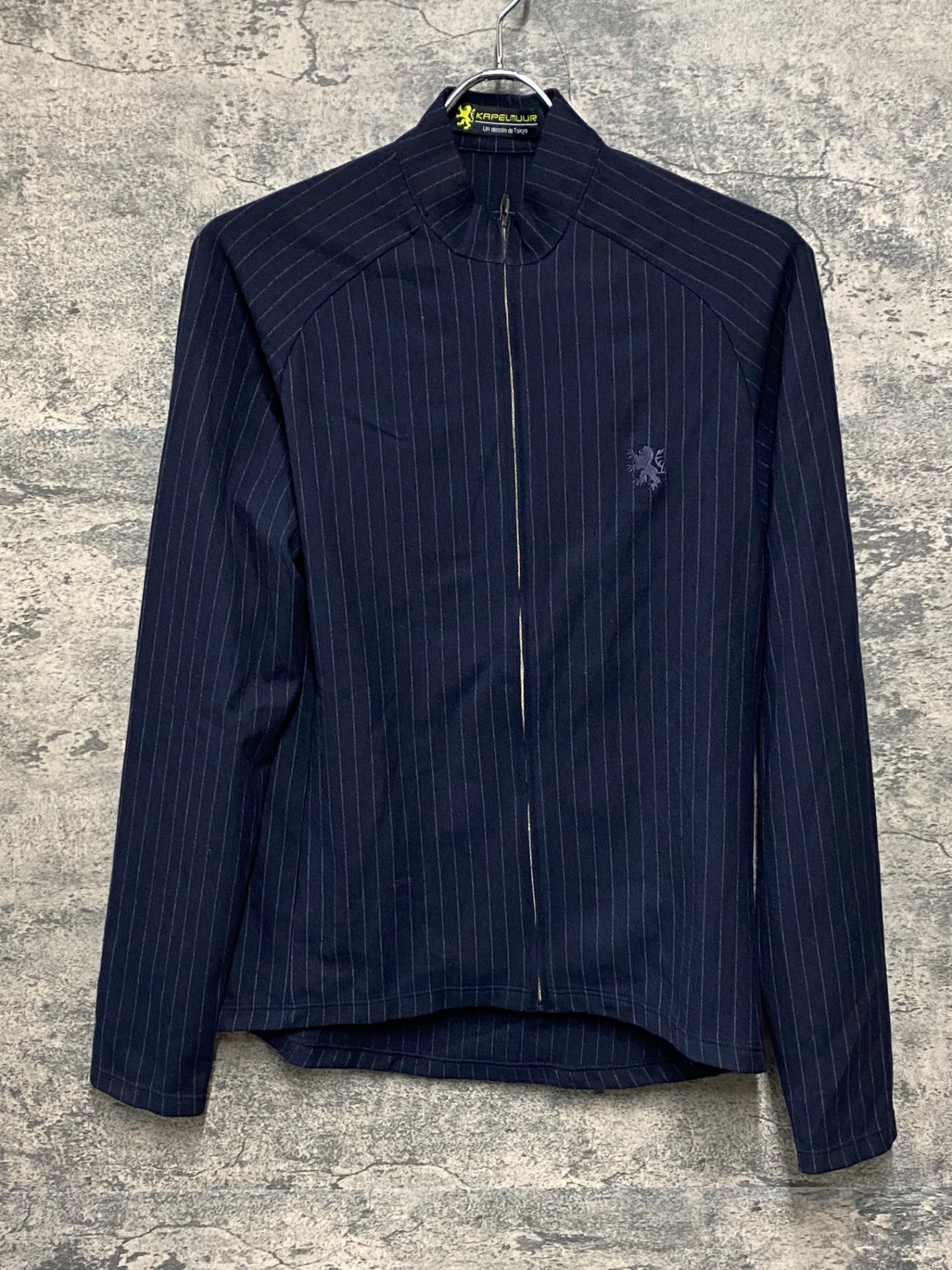 JB753 カペルミュール KAPELMUUR 長袖 サイクルジャージ 紺 ストライプ L
