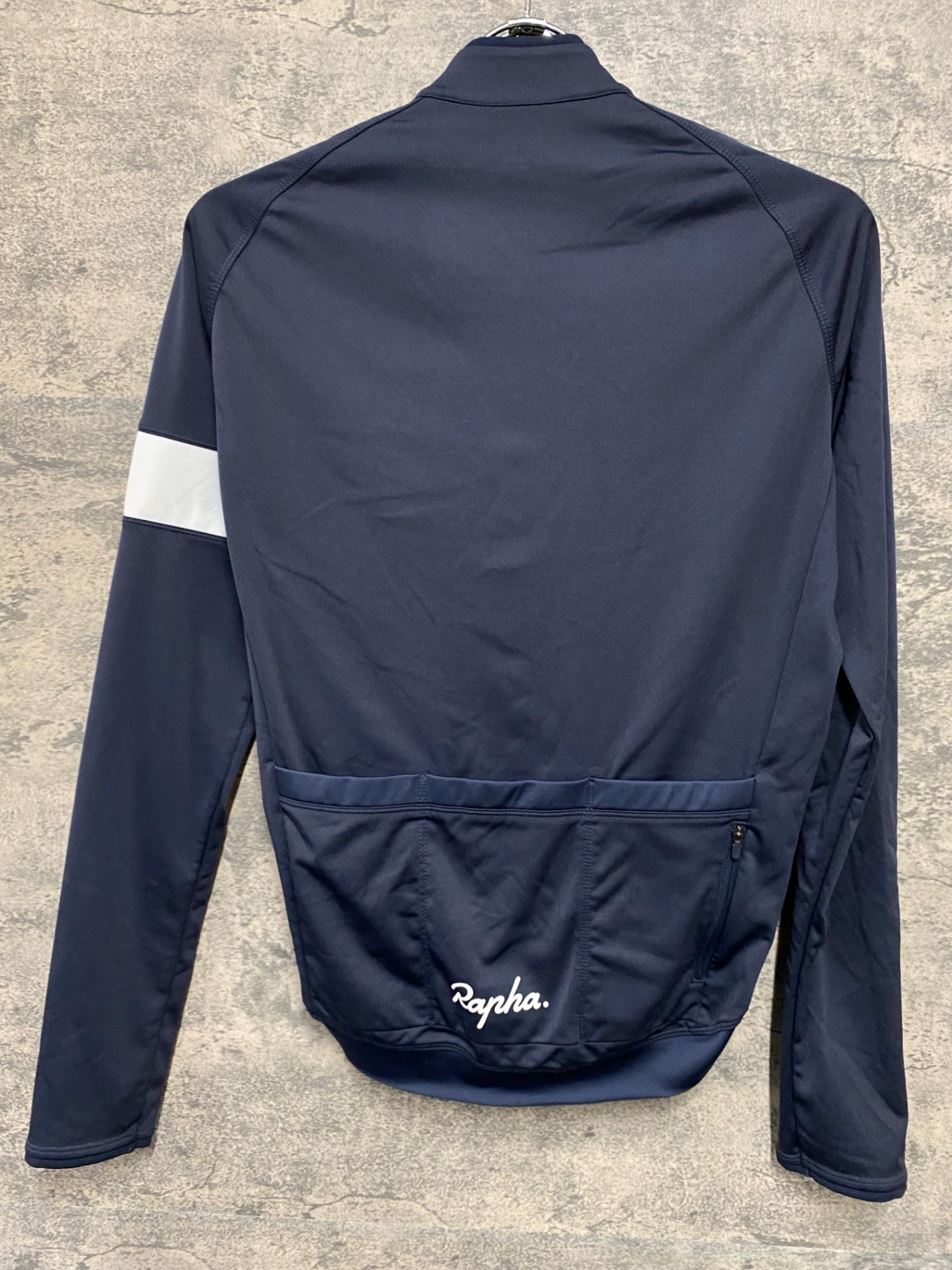 JC894 ラファ Rapha CORE LONG SLEEVE JERSEY 長袖 サイクルジャージ 紺 M 裏起毛