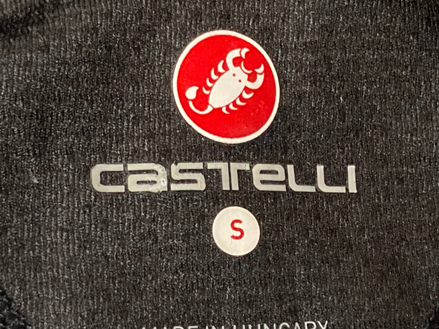 HU429 カステリ CASTELLI 長袖 サイクルジャージ 黒 総柄 レディース S 裏起毛