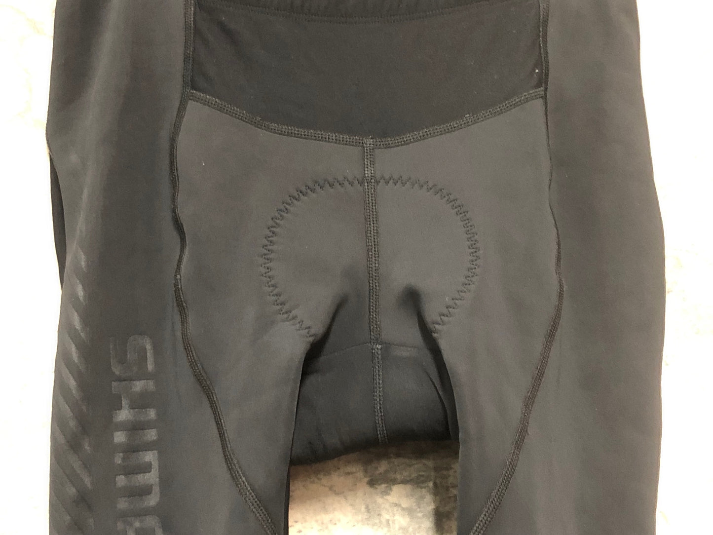 IY183 シマノ SHIMANO レーサータイツ 黒 S 裏起毛