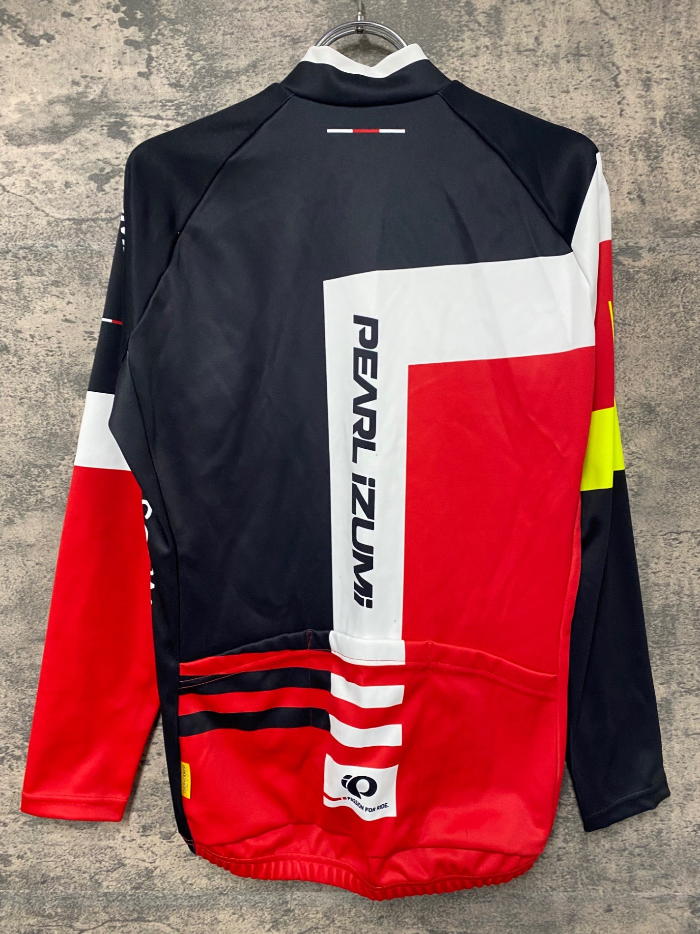JA263 パールイズミ PEARL iZUMi 長袖 サイクルジャージ 赤 黒 S 裏起毛