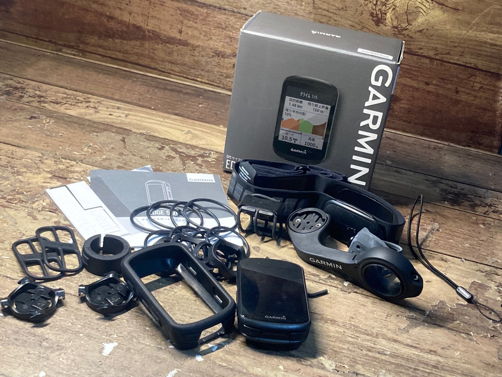 ID589 ガーミン GARMIN EDGE530 スピード、ケイデンス、ハートレートセンサー、マウント付属 GPS サイクルコンピューター