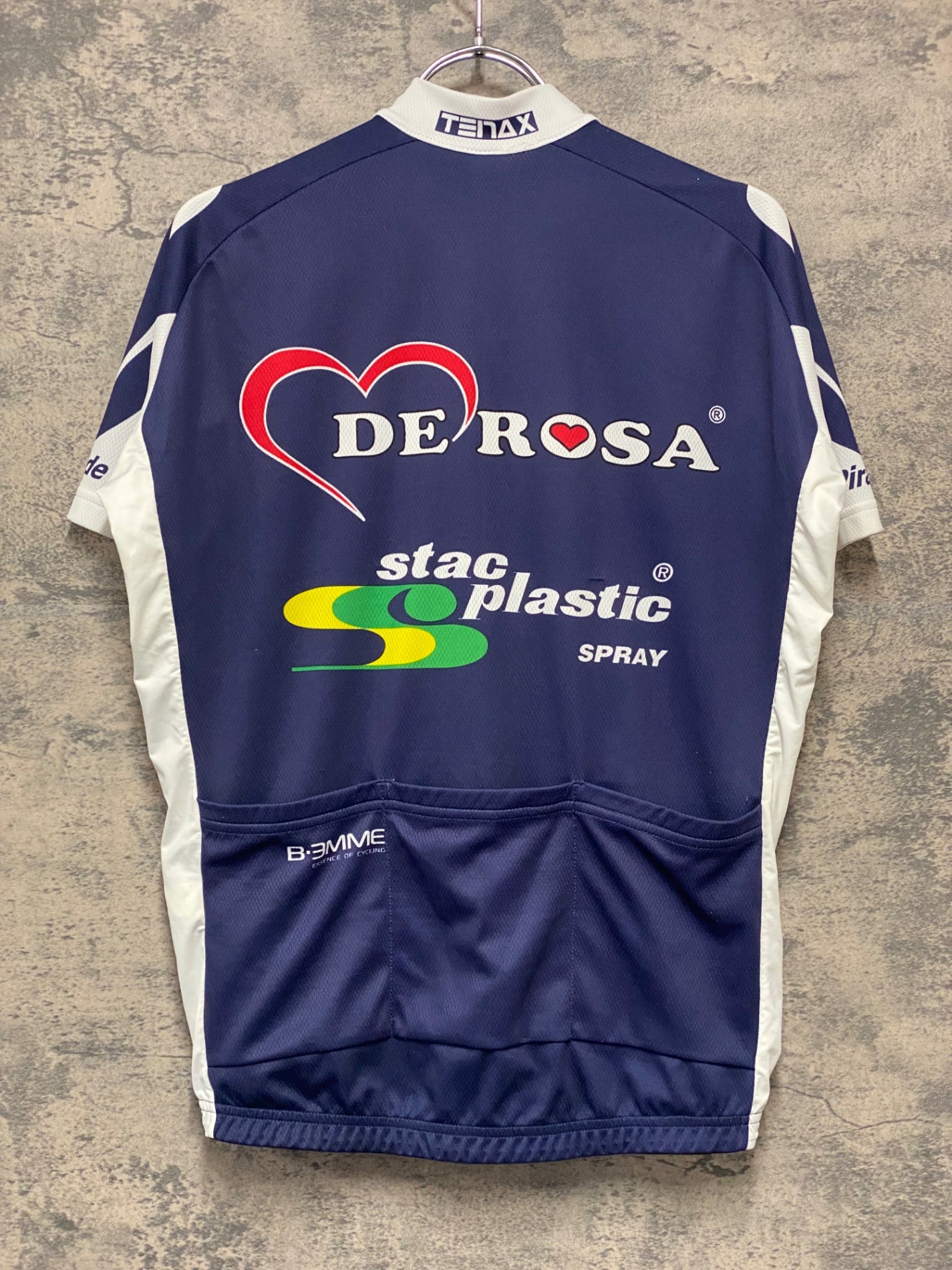 IZ357 ビエンメ BEMME 半袖 サイクルジャージ L derosa ネイビー