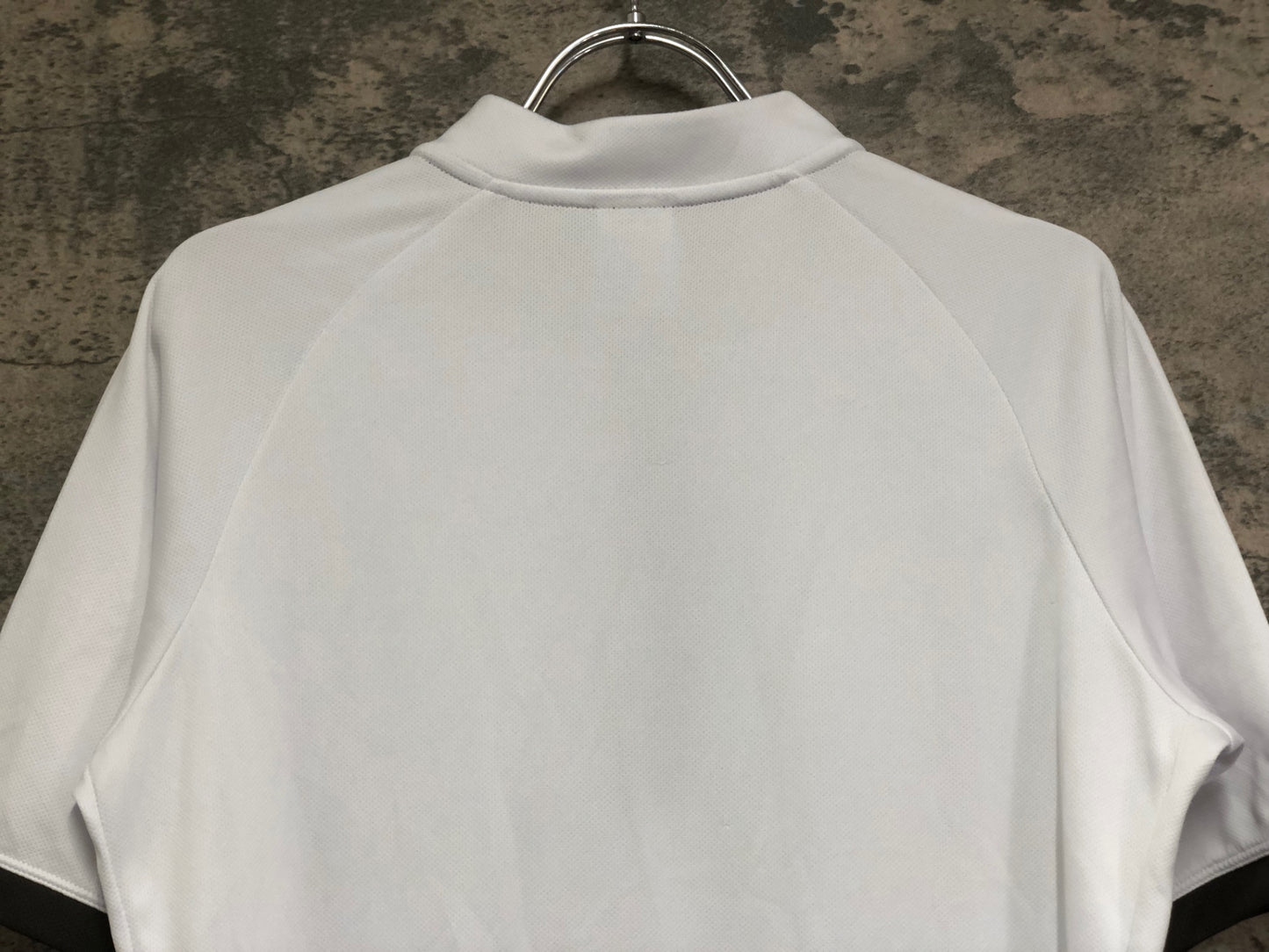 IW157 dhb 半袖 サイクルジャージ 白 M ハーフジップ