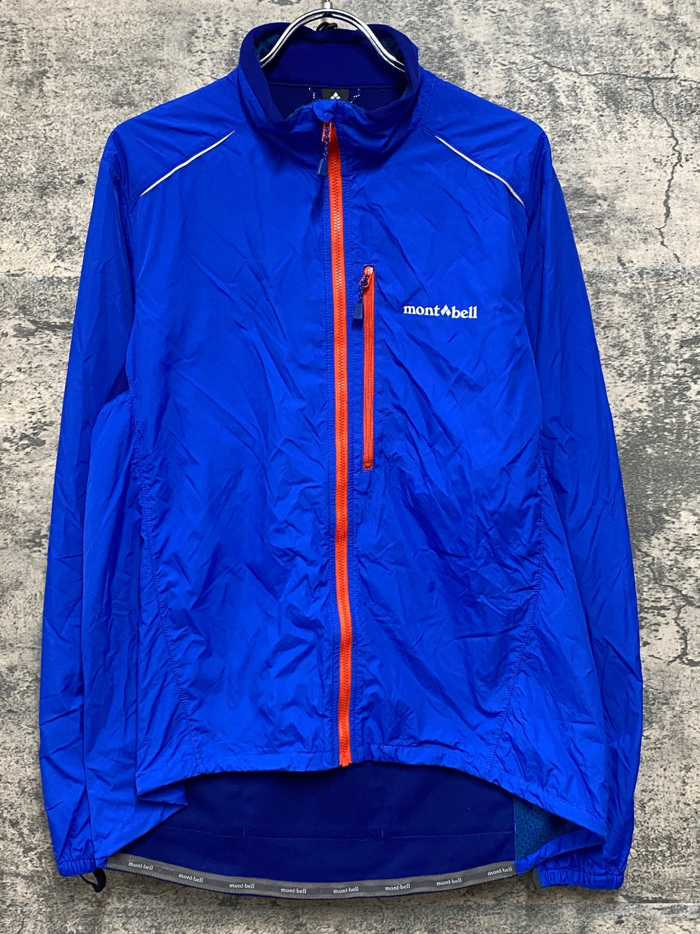 JB486 モンベル mont-bell 長袖 サイクルジャケット 青 L 裏起毛